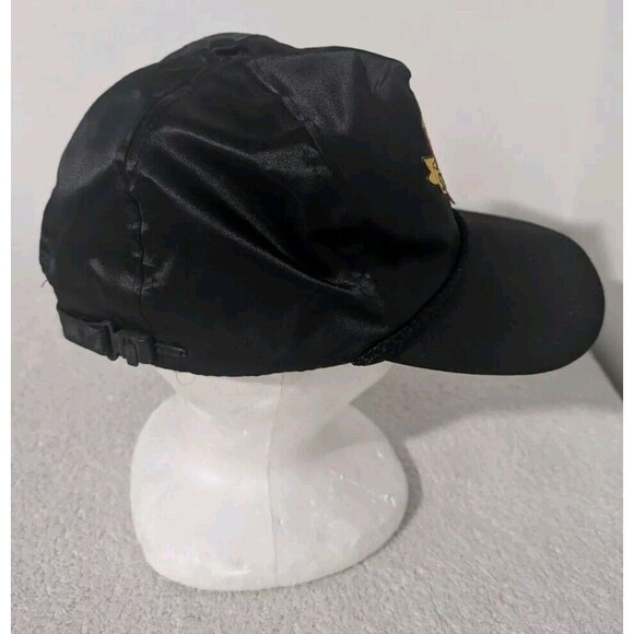 Vintage Pittsburgh Steelers Hat 90s Satin Look NFL Football Black - Picture 4 of 8